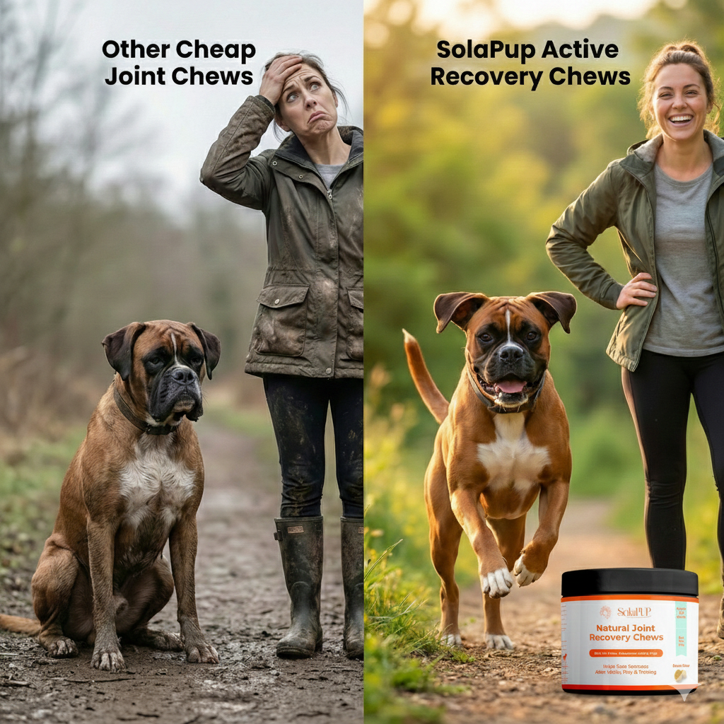 SolaPup Recovery Chews | Joint Support for Active Dogs – Post-Adventure Recovery for Sore Joints & Muscles