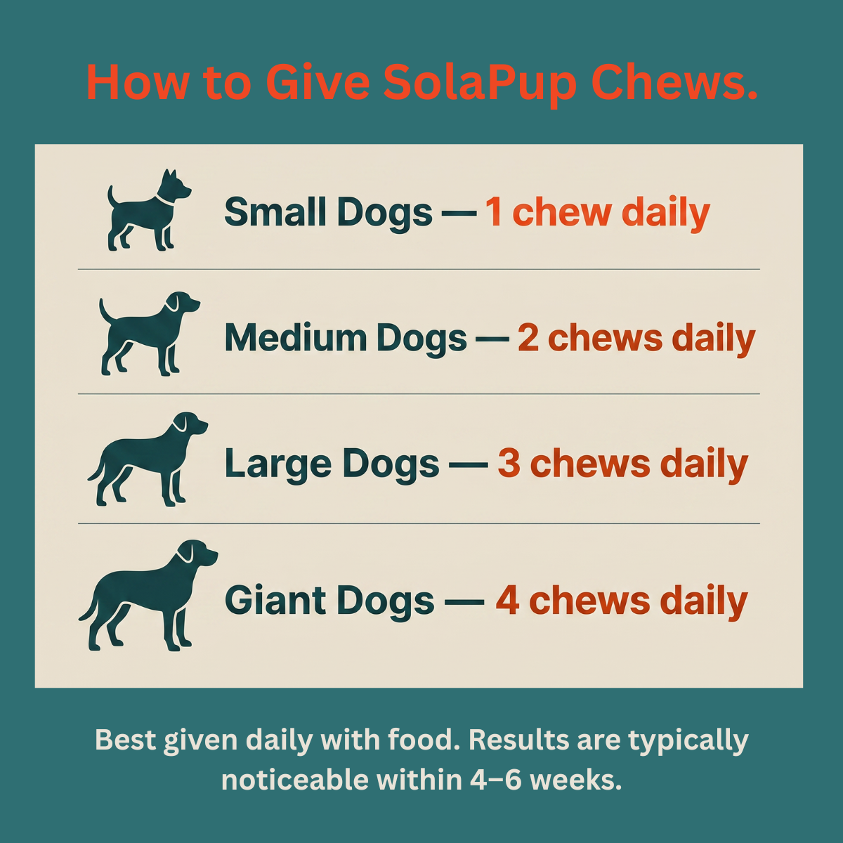 SolaPup® Recovery Chew Formula - Made in the USA