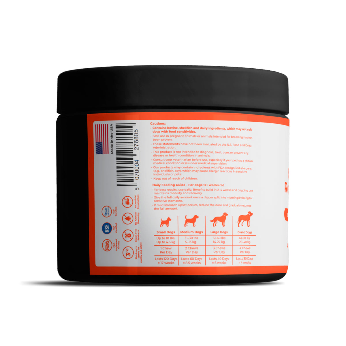SolaPup® Recovery Chew Formula - Made in the USA