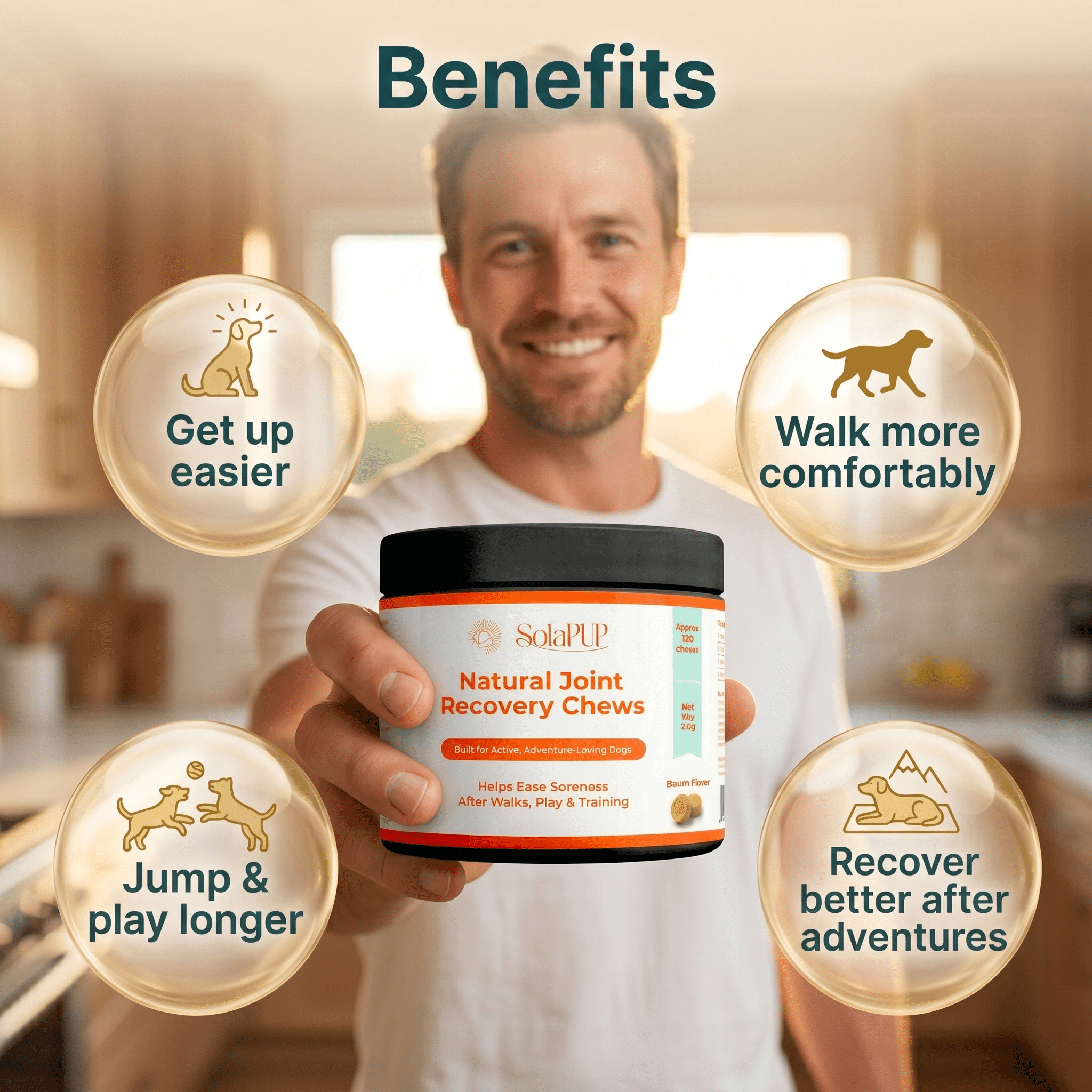 SolaPup Recovery Chews | Hip & Joint Support for Active Dogs - SolaPup - 